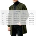 thumbnail image 3 of ZACPNCV Men's Long Cardigan Coat Solid Color Collarless Coat Open Front Button Down Jacket with Pockets Casual Slim Fit Winter Overcoat, 3 of 7
