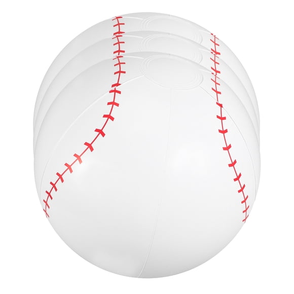 Phenofice 3Pcs Inflatable Baseball Balls Made of Durable PVC for Beach Pool Outdoor