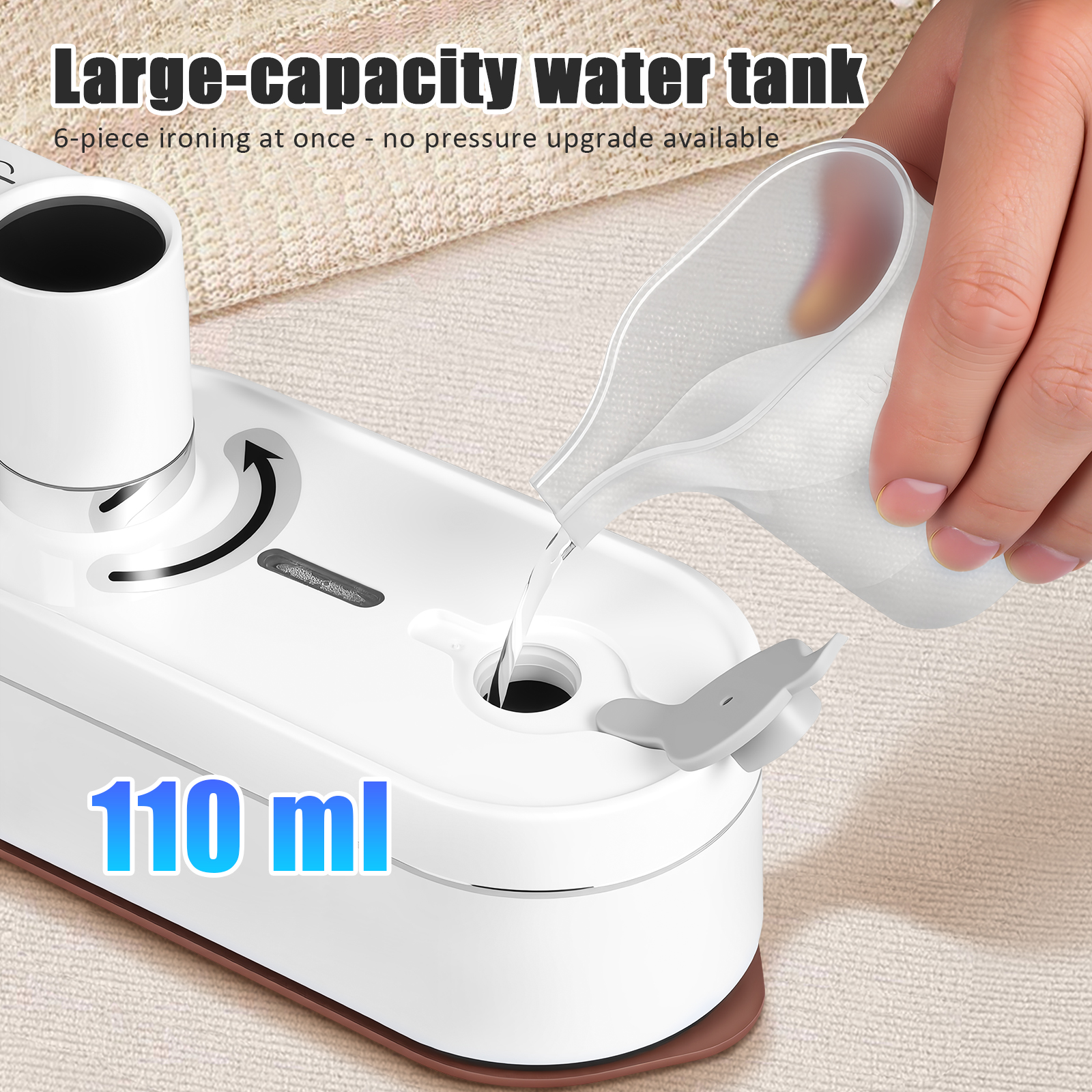 Supvox White Handheld Steamer, Rapid Heating, Stylish and Portable for Home
