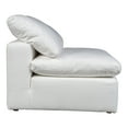 thumbnail image 6 of Armless Accent Chair - Light Grey Fabric Upholstered Living Room Seating, 6 of 7