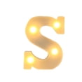 thumbnail image 2 of Letras Luminosas De Plástico Letras LED de plástico blanco con alfabeto de la N a la Z con bombillas de luz blanca cálida para decoración de fiestas en el hogar (1 pieza) Rkxzt, 2 of 9