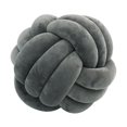 thumbnail image 3 of Almohadas anudadas,Almohadas anudadas Almohada de felpa Decoración del hogar de oficina,Lindo nudo almohada bola cojín sala de estar,Cojín decorativo regalo de cumpleaños Gris oscuro, 3 of 9