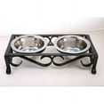 thumbnail image 4 of Indipets 90042 1 qt. Raised Wrought Iron Elevated Feeder, Black, 4 of 4