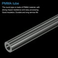 thumbnail image 4 of Uxcell Transparent Rigid Acrylic Pipe 6 mm ID x 12mm OD x 305mm Round Tube, 4 of 6