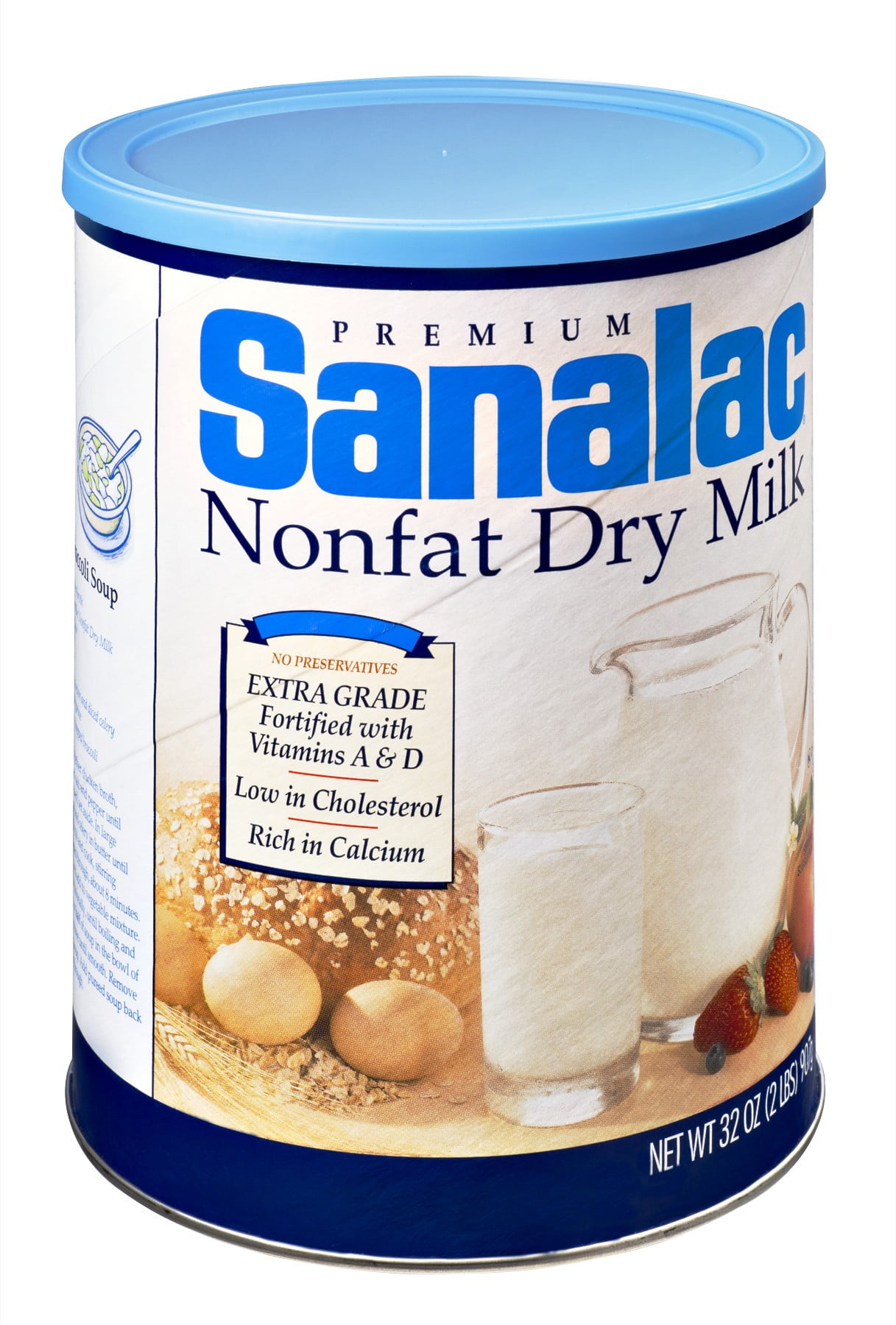 Sanalac Premium Nonfat Dry Milk, 32 oz