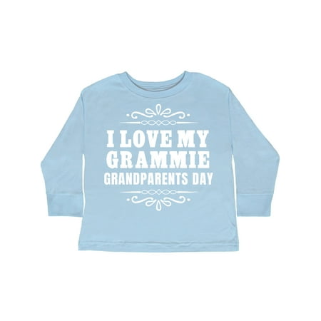 

Inktastic Grandparents Day I Love My Grammie Gift Toddler Boy or Toddler Girl Long Sleeve T-Shirt