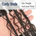 thumbnail image 6 of Goddess Box Braids Crochet Hair 8 Packs Boho Braid Crochet Hair 18 Inch Bohemian Box Braids Crochet Braids Curly Ends Synthetic Crochet Braids for Black Women 1B/30#, 6 of 13