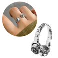 thumbnail image 2 of CIYISON Adjustable Ring Hip Hop Punk Jewellery Party Gift Opening Ring for Men Women, 2 of 10