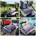 thumbnail image 6 of Golf Cart Seat Covers for 2 Seater,Purple Ombre Soft Microfiber Cart Seat Towel Blanket,White Gradient Modern Abstract Art Absorbent Breathable Non Slip Bench Seats Protector for Golf Course 51"x31", 6 of 9
