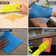 thumbnail image 3 of Swedish Dishcloths for Kitchen Set of 6 - Environmentally Friendly, Natural Cellulose Sponge Cloth - Absorbent European Dish Cloth - Reusable Paper Towel Replacement (6 Pack - Assorted), 3 of 7