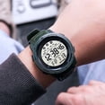 thumbnail image 4 of Reloj deportivo digital multifuncional para hombre, resistente al agua, luminoso, con cronómetro, para correr al aire libre, color negro, 4 of 14