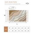 thumbnail image 2 of Beige Ombre Bathroom Rug 2'x3', Modern Geometric Abstract Aesthetic Cream Low Profile Front Entryway Rug with Tassels, Woven Cotton Washable Kitchen Mat Carpet for Foyer Bedroom Back Door Decor, 2 of 9