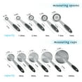 thumbnail image 4 of Measuring Cups 10 Pieces Stainless Steel Measuring Cups And Spoons With Silicone Handle Grip Kitchen M, 4 of 8