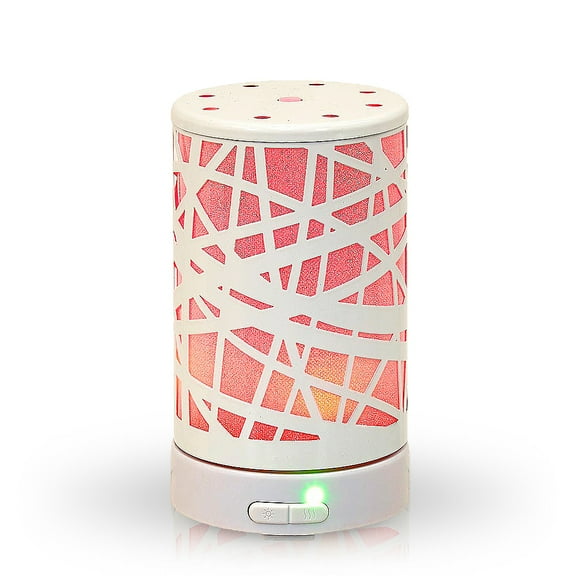 Aromar 100 mL Ultrasonic Metal Spectrum Essential Oil and Scented Oil Diffuser (White)