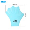 thumbnail image 2 of Silicone Swimming Gloves Webbed Swim Gloves Water Resistance Training Gloves Blue 1 Pair, 2 of 6