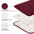 thumbnail image 5 of Unique Bargains Solid Contemporary Memory Foam Bath Rug Burgundy 24"x16", 5 of 8