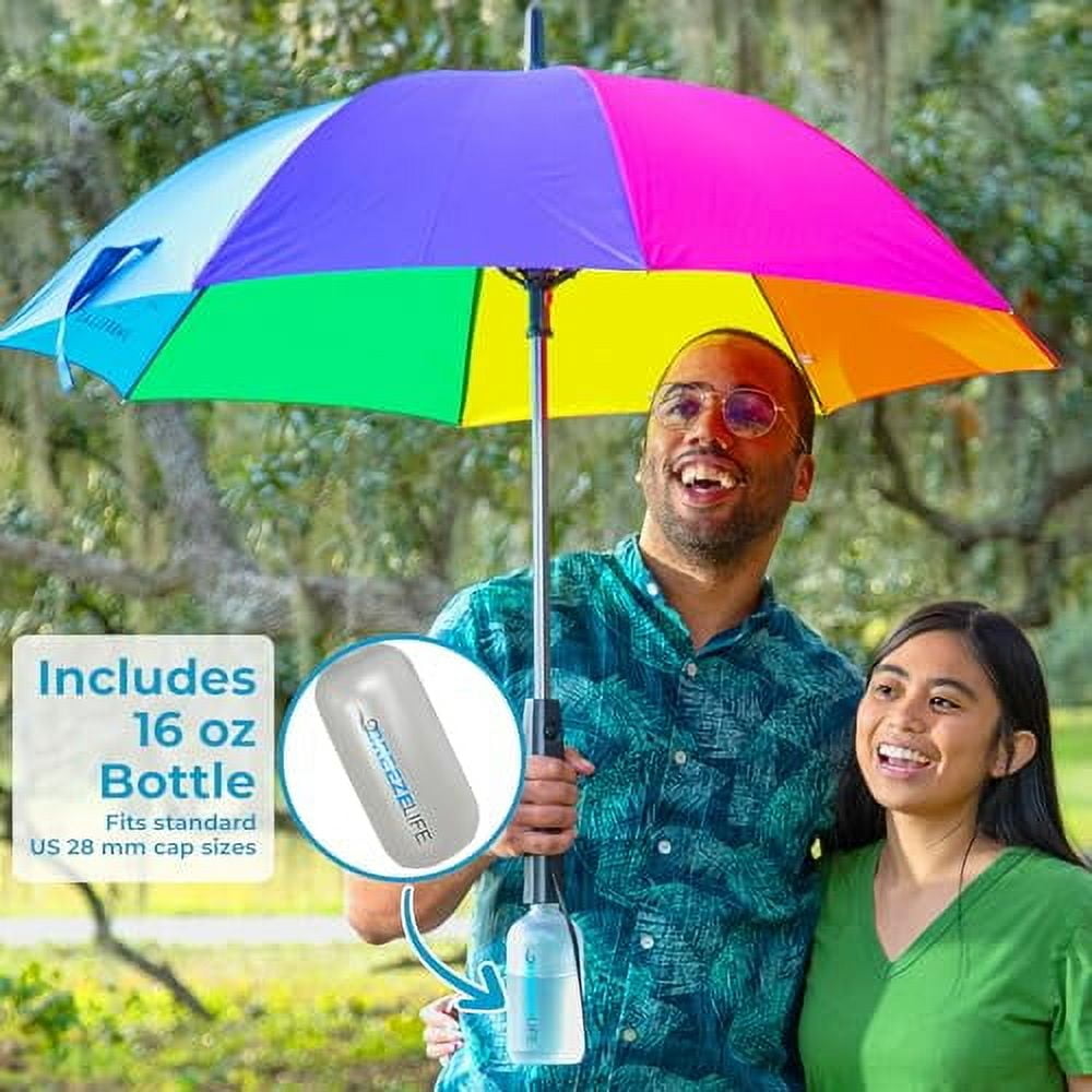 Breeze Life Dual Layered Uv Protection Sun Umbrella, Silver
