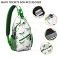 thumbnail image 2 of Nature Dragonfly Sling Backpack, Insect Lovers Print Crossbody Bag, Artistic Pattern Design for Travel and Daily Use, 2 of 3