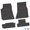Black w/ Red Insert, variant on Floor Mats for 08-10 Dodge Challenger RWD - Mopar Licensed Factory Fit - Black w/ Pink Challenger Script Insert - Custom Vintage - 100% Made in USA