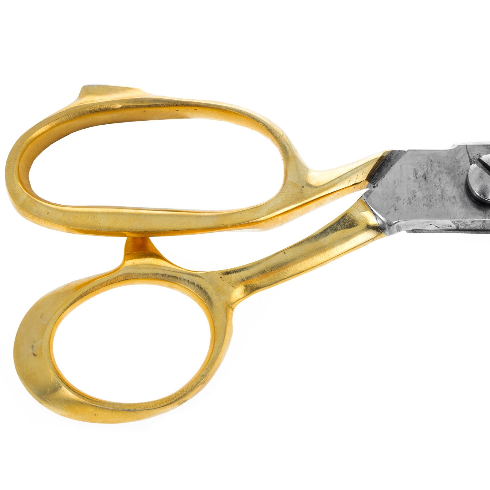 10 Inch ToolTreaux Stainless Steel Heavy Duty Fabric Scissors Sewing Supplies with Gold Handles