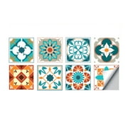 WREA 3D Tile Stickers Self Adhesive Tile Backsplash Sticker Wall Home Decor Wallpaper for Home Kitchen Bathroom
