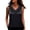 #0294-Black, variant on Uootdi Work Tops for Women Curved V Neck Sleeveless Floral Embroidered Trim Plain Satin Tank Tops for Women Straight Fit Business Casual Silky Womens Shirts