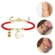 thumbnail image 4 of Pulsera de Año Nuevo del Conejo, hilo rojo, pulsera ajustable con animales del zodíaco chino, 4 of 7