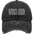 thumbnail image 1 of Every Girl Needs A Little Rip in Her Jeans Hat Men Trendy Mesh Hats for Summer, 1 of 8