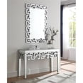 thumbnail image 2 of Pemberley Row Glass Mirrored Console Table Rectangular Geometric Design 48"W Unassembled, 2 of 3