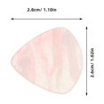thumbnail image 2 of WRISTBIQUE 5Pcs Heart Shaped Resin Guitar Picks for Guitar Stage Performance, 2 of 7