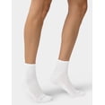 thumbnail image 5 of No nonsense Women's Soft & Breathable Cushioned Mini Crew Socks 3 Pair Pack, White, One Size, 5 of 7