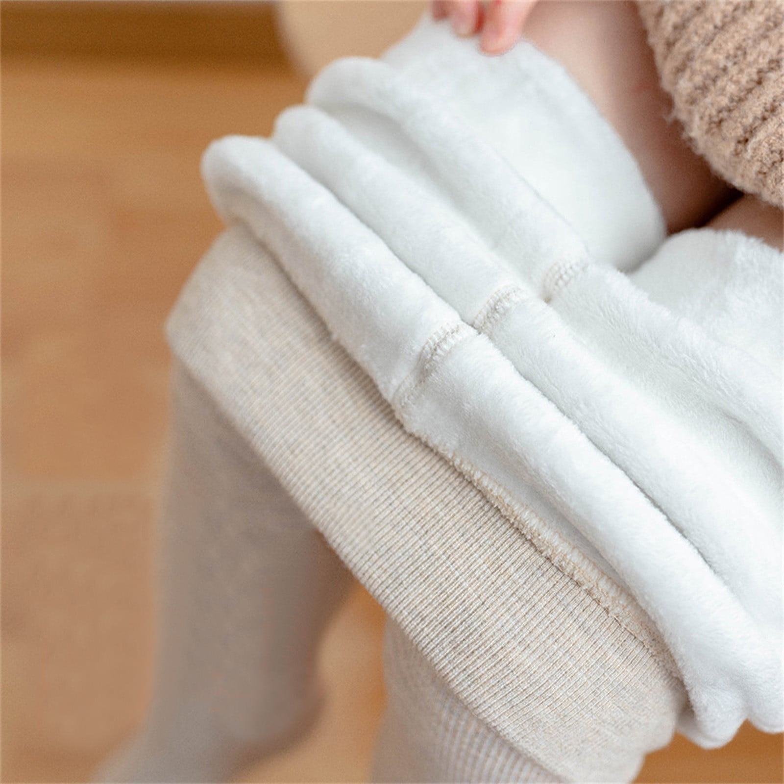  Toddler Kids Baby Girls Cotton Thick Fleece Lined Warm Leggings  Knitted Pantihose Stretchy Basic (Beige, 6-12 Months): Clothing, Shoes &  Jewelry