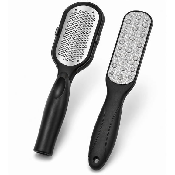 2 Foot Files, Double Sided Foot Scrubber, Callus Remover, Pedicure Foot Spa Products, Pedicure Tools for Feet, Dead Skin Scraper Foot Care