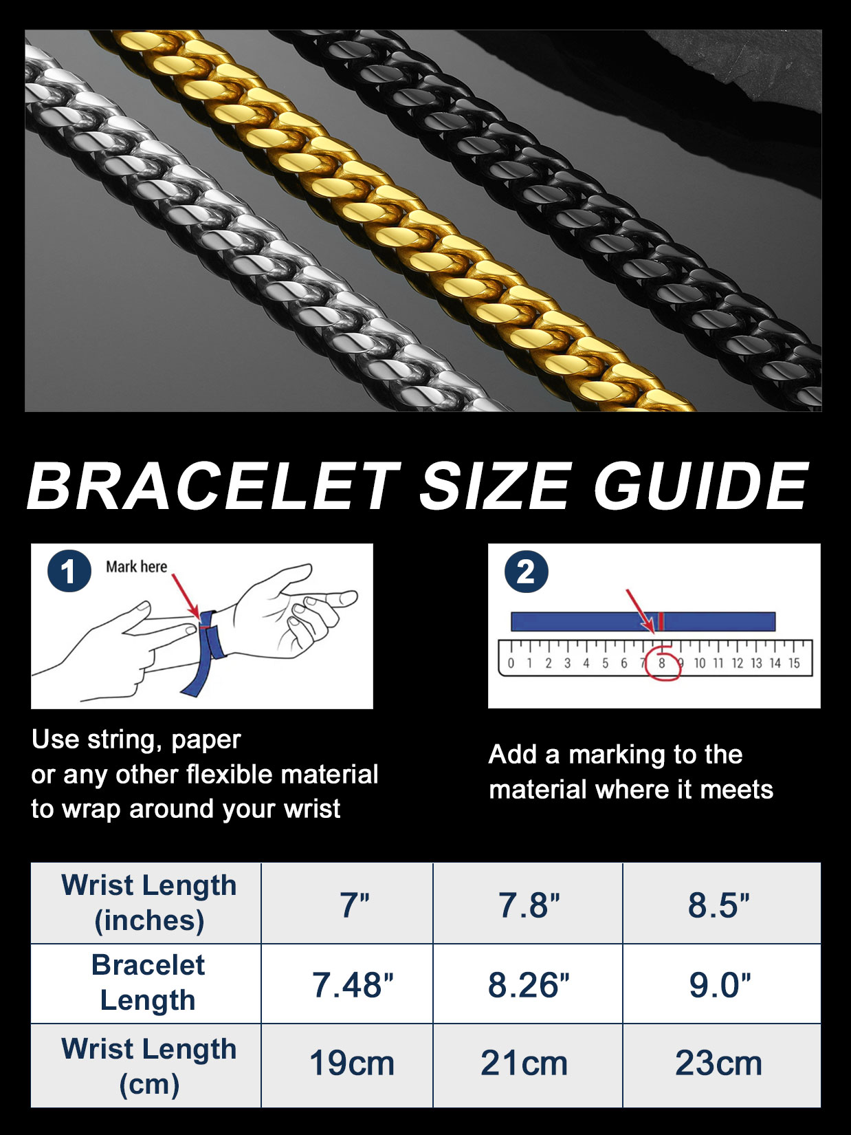 ChainsProMax 10mm Stainless Steel Cuban Link Bracelet photo 8