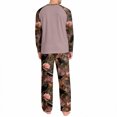thumbnail image 3 of Men's Halloween Pajama Set Ghost Pumpkin Print Long Sleeve Soft Top Pants Nighty Set Cute Funny Costumes, 3 of 4