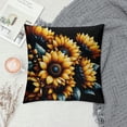 thumbnail image 2 of GOSMITH  Vintage Microfiber Sunflower Body Pillow Cover, Black White, 2 of 5