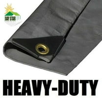 7'X16' Silver Tarp EXTRA Heavy Duty 12 mil 3 Ply Coated Reinforced Canopy 6 oz 3 Layer