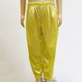 thumbnail image 7 of newwalpole Cargo Pants for Girls Hip Hop Glitter Pants Dancing Shiny Pants Streetwear Gold for Size 4-5 Years, 7 of 7