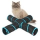 thumbnail image 5 of Pet Play Tunnel, 4 Way Cat Tube Peek Hole Toy Poliéster Para Perros Y Gatos Amonsee No, 5 of 7