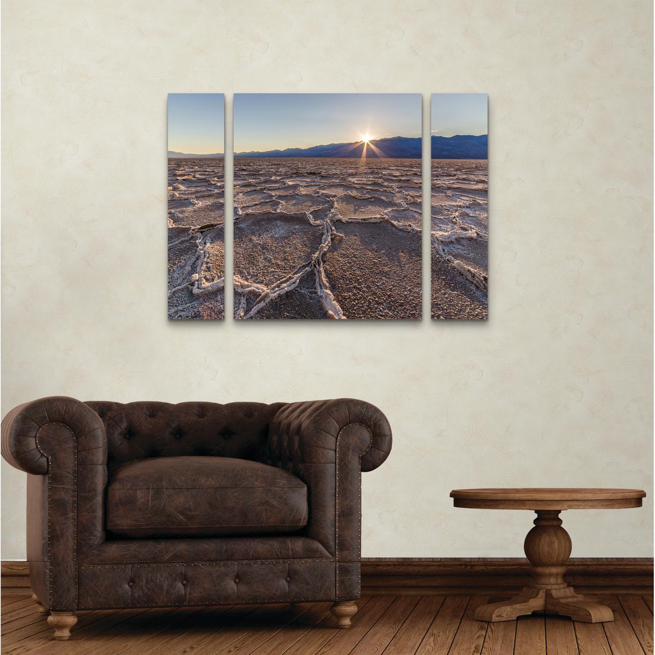 Trademark Fine Art 'Badwater Sunset' Canvas Art by Pierre Leclerc