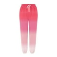 thumbnail image 5 of Printed Drawstring Trousers Women's Loose Fit Casual Pants with Pockets, Wide Leg Palazzo Pants Lounge Pants, Streetwear Aesthetic Gifts for Women | Sopatenor,Hot Pink XL, 5 of 7