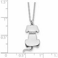 thumbnail image 2 of Sterling Silver Rhodium-Plated Cz Dog Necklace Made In India -Jewelry By Sweet Pea, 2 of 6