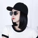 thumbnail image 4 of Wig Straight Short Bob Wig Baseball Wig Baseball Cap Hair Wig Hats With Hair Baseball Cap With Hair Extensions For Women Straight Short Bob Wig, 4 of 5