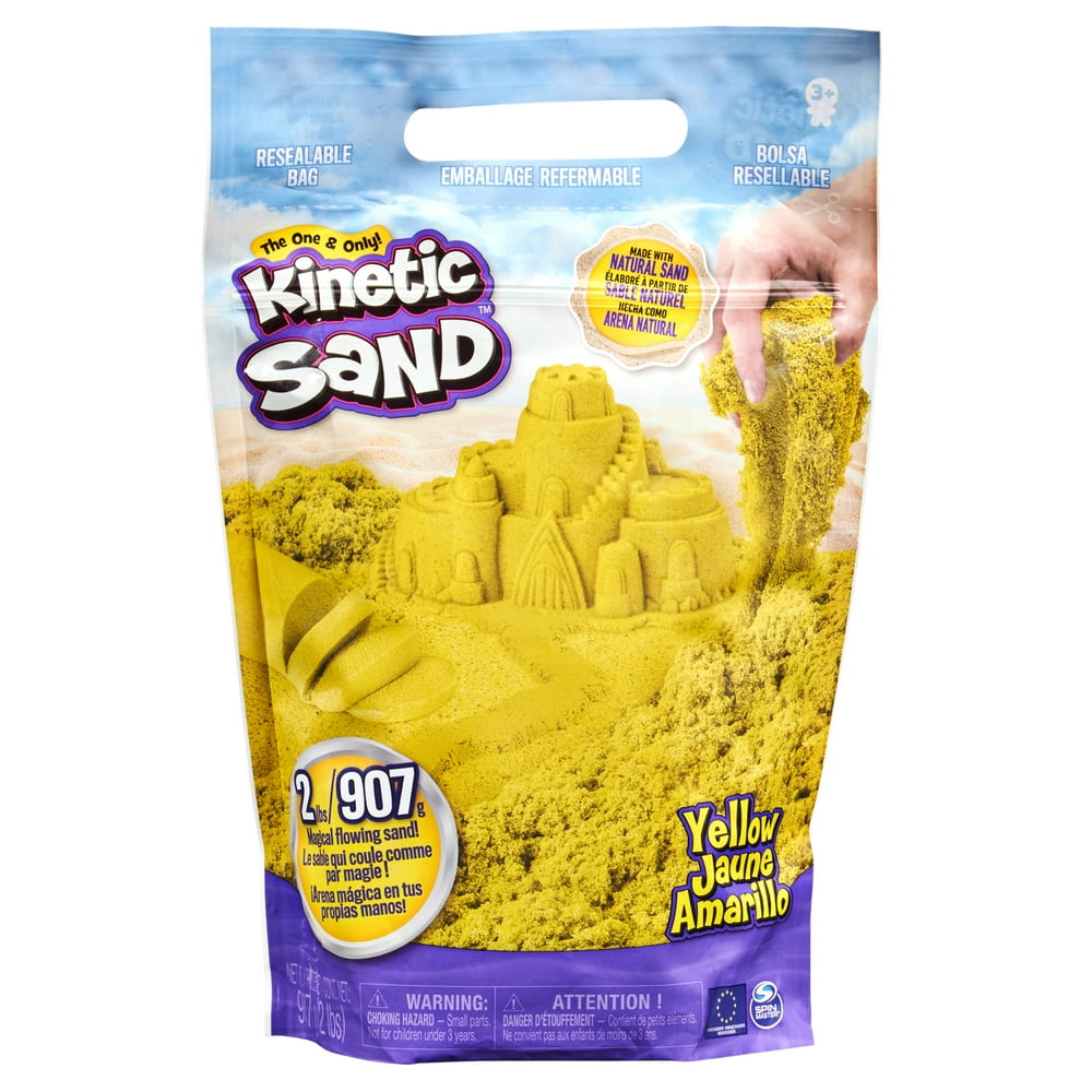 Sand the Original Moldable Sensory Play Sand, Yellow, 2 Pounds