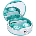 thumbnail image 1 of Contact Lens Case Box Holder Container Portable Soak Storage Kit with Mirror, 1 of 5