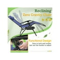 thumbnail image 4 of Set Of 2 Foldable Zero Gravity Reclining Chairs – Outdoor Lounge Chairs With Adjustable Pillow, 4 of 22