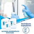 thumbnail image 2 of Alcohol Isoprop&iacute;lico 99.8%. 3 piezas De 1 litro con atomizador Quimiklean, 2 of 7