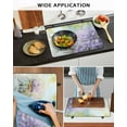 thumbnail image 6 of nqOlkjepod Large Induction Cooktop Protector Mat 28.5"x20.5", Spring Purple Lavender Stove Top Covers for Electric Stove, Flowers Bike Pastoral Country Stove Burner Cover Mats, Glass Top Stove Cover, 6 of 8
