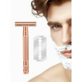thumbnail image 3 of Waysh Coffret-cadeau de Rasage de Luxe Or Rose avec 20 Lames, 3 of 8