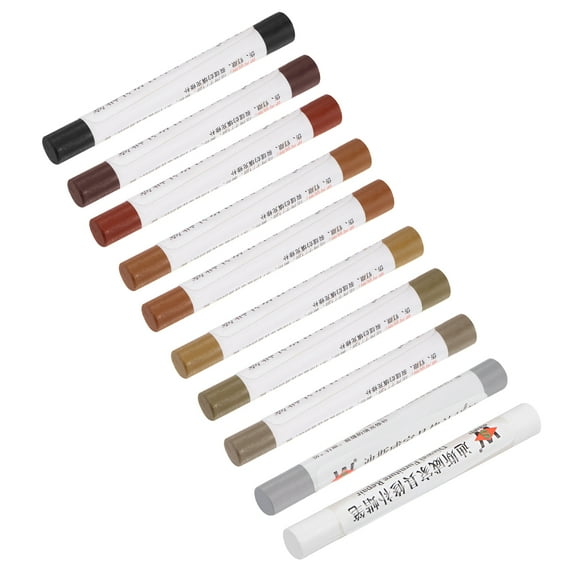 Uxcell 10pcs Furniture Repair Wax Filler Stick, Wood Scratch Filler Crayons Touch Up Repair Pens
